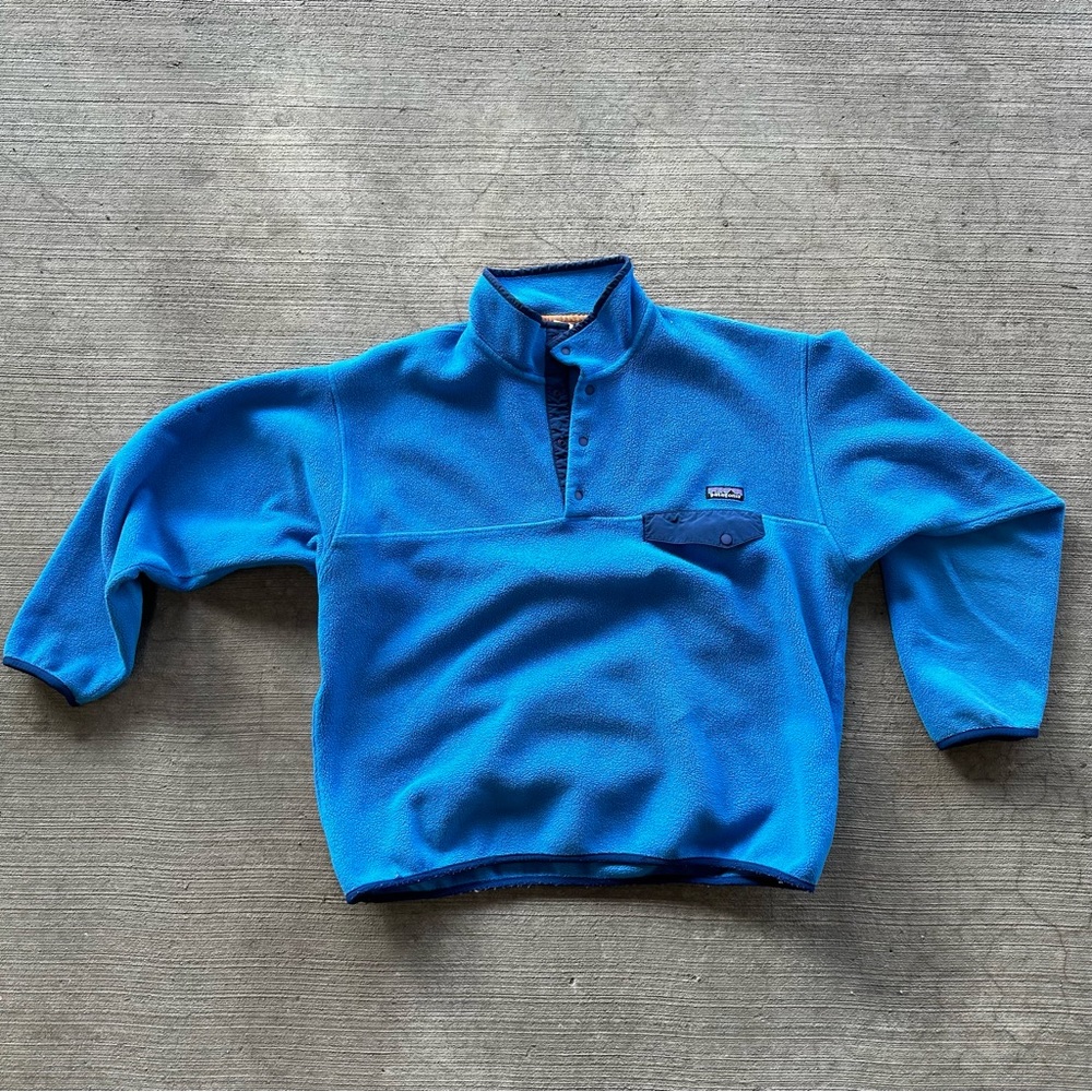 vintage blue patagonia synchilla